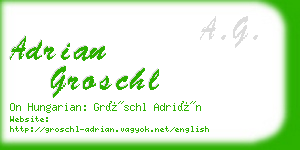 adrian groschl business card